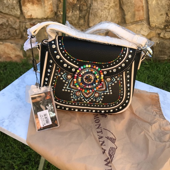 Montana West Black Crossbody NWT - Picture 8 of 8